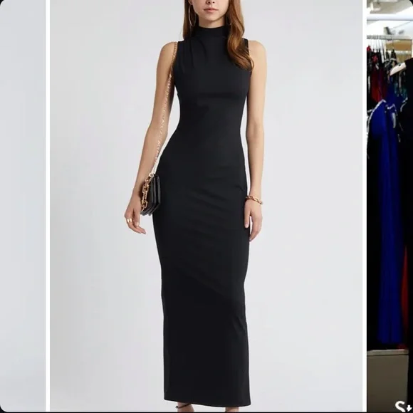 open lace back dress Edit by Nine Open Back Mermaid Navy / S main image 0